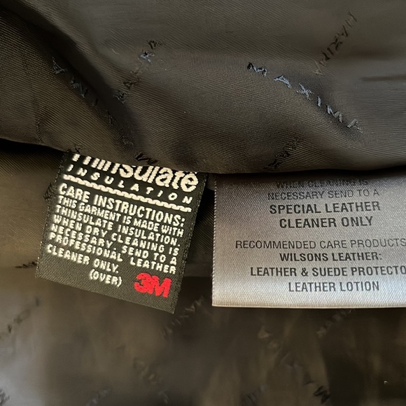 Wilsons Maxima - Genuine Black Leather Vintage 90’s Blazer - Size Medium - Picture 12 of 14